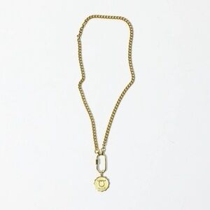 Taurus gold toned necklace long astrology sign bull chain pendant constellation